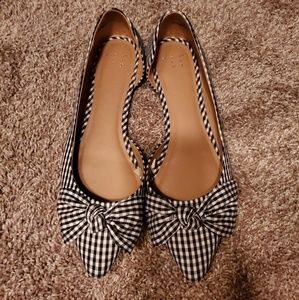 Gingham flats